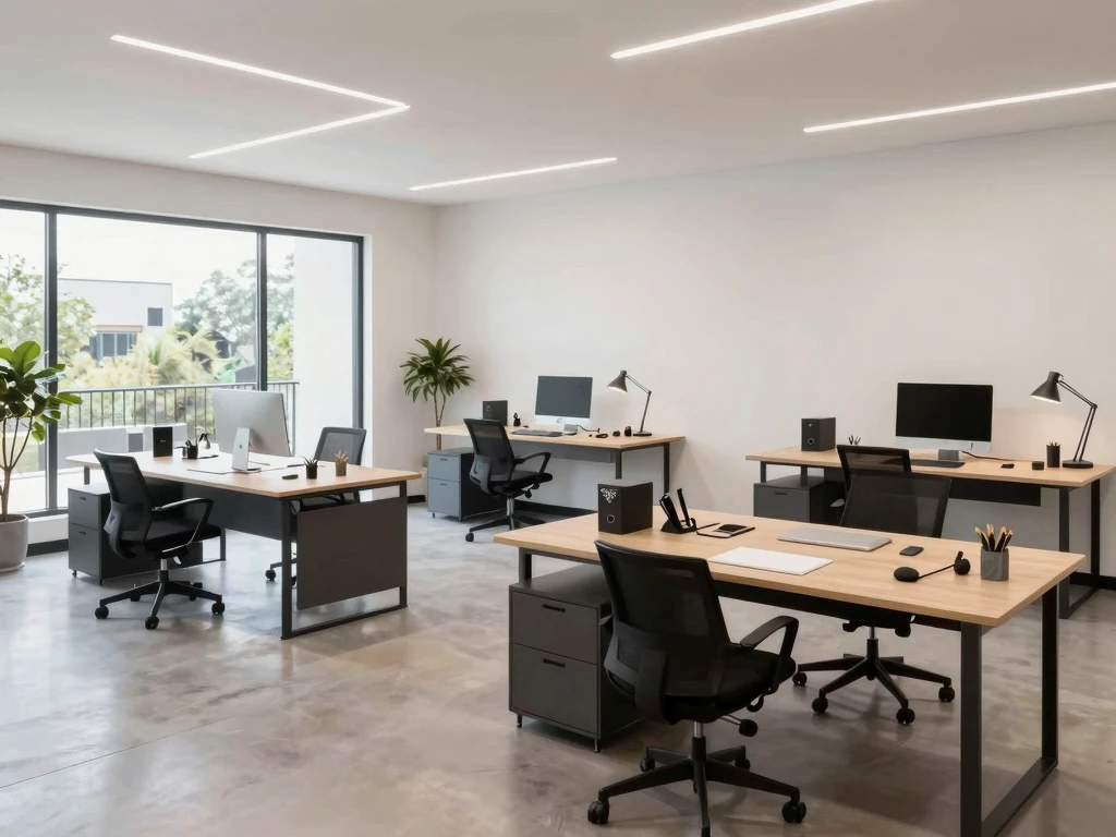 Voglynarkhak studio interior in Austin showing design workspace
